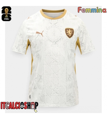 Repubblica Ceca Seconda Maglia Femmina Mondiali 2026 Manica Corta